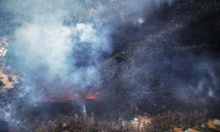 Így pusztít a hömpölygő láva Hawaiion