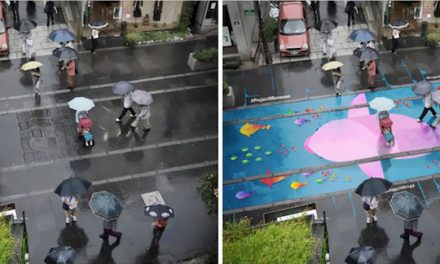 Ami Budapestre is kéne: esőre aktiválódó streetart
